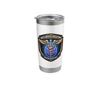 Neurosurgeon Brain and Beyond Caduceus Badge Surgery Doctor Stainless Steel Insulated Tumbler