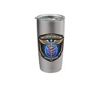 Neurosurgeon Brain and Beyond Caduceus Badge Surgery Doctor Stainless Steel Insulated Tumbler