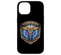 Neurosurgeon Caduceus Badge Brain Surgery Doctor Medical MD Case for iPhone 14