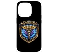 Neurosurgeon Caduceus Badge Brain Surgery Doctor Medical MD Case for iPhone 14 Pro