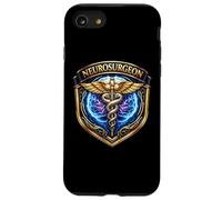 Neurosurgeon Caduceus Badge Brain Surgery Doctor Medical MD Case for iPhone SE (2020) / 7/8