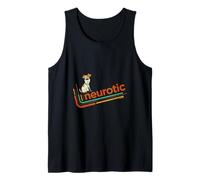 Neurotic Pets Humor Dog Retro Style Tank Top