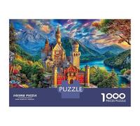 Neuschwanstein Castle 1000 Piece Jigsaw Puzzle with Whimsical Design - A Charming Challenge for Adults And Kids Age 14 Years Up52x38cm/1000pcs