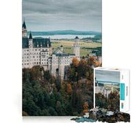 Neuschwanstein Castle 1000 Piece Jigsaw Puzzles for Adults Jigsaw Brain Workout Toy Bonding Time Art Assembly Stylish Gift (50x75cm)