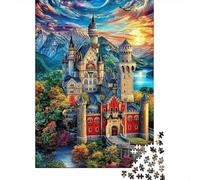 Neuschwanstein Castle 1000 Piece Puzzle for Adults - Challenging Jigsaw for Mindfulness & Wall Art, Premium Quality with Detailed Art Print 70x50cm/1000pcs