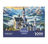 Neuschwanstein Castle 1000 Piece Puzzles Architecture for Adults Fun Gift Memory Games Relaxing 70x50cm/1000pcs