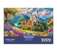 Neuschwanstein Castle 1000 Pieces Jigsaw Puzzle for Adults. Difficult Puzzle, Game Challenge Toy, Home Decoration 38x26cm/1000pcs