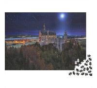 Neuschwanstein Castle 1000 Pieces Jigsaw Puzzles for Adults Jigsaws Challenging Game Family Challenging Educational Games Home Decoration for Home Decoration Gifts 1000pcs (75x50cm)