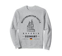 Neuschwanstein Castle Bavaria German Flag Germany Sweatshirt
