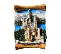 Neuschwanstein Castle Bavaria Germany Refrigerator Magnet Travel Souvenir 3D Fridge Decoration Magnetic Sticker Craft Collection