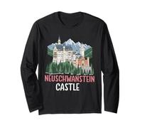 Neuschwanstein Castle Bavaria Mountains Germany Long Sleeve T-Shirt