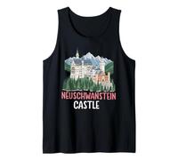Neuschwanstein Castle Bavaria Mountains Germany Tank Top