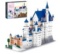Neuschwanstein Castle Building Blocks Set, Famous Landmark German Romanticism Palace Architecture Mini Bricks Building Toys, Ancient Building Kit DIY Gift for History & Architecture Lovers, 11810 PCS