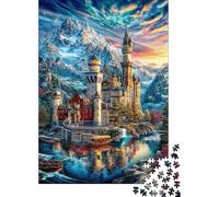 Neuschwanstein Castle Jigsaw Puzzles 1000 Pieces. Whimsical Challenge Toy for Adults Kids Age 14 Years Up 38x26cm/1000pcs