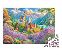 Neuschwanstein Castle Puzzle 1000 Pcs Impossible Jigsaw Puzzle, Challenge Puzzle for Adults & for Age 14 And Up 38x26cm/1000pcs