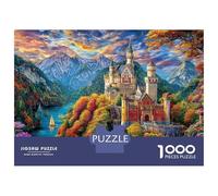 Neuschwanstein Castle Puzzle 1000 Pcs Impossible Jigsaw Puzzle, Challenge Puzzle for Adults & for Age 14 And Up 52x38cm/1000pcs