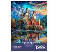 Neuschwanstein Castle Puzzle 1000 Pcs Impossible Jigsaw Puzzle, Challenge Puzzle for Adults & for Age 14 And Up 70x50cm/1000pcs