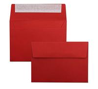 Neuser Colourful, self-Adhesive C6 envelopes, 162 mm x 114 mm 25 Umschläge red
