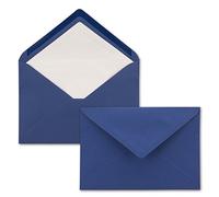 NEUSER PAPIER 15x envelopes C5 - dark blue - lined with white tissue paper - 110 g/m² - 22.9 x 15.5 cm - wet glue