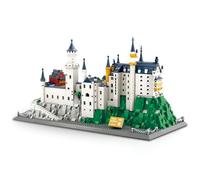 Neushwanstein Castle Building Blocks Set, 1969PCS France Famous Landmark Building Bricks Kit, Architecture Collection Model Building Toy for Adults Teens Home Decor
