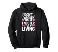 Neuter For A Living Vet Assistant Animal Veterinarian Pullover Hoodie