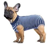 Neutering Protection For Dogs - Professional Dog Onesie For Surgery Wounds Spay After Surgery Dog Recovery Onesie - Recovery Shirt for Male Female -Vu01,Bluestripe-M