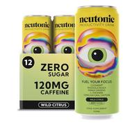 neutonic Neutonic | Productivity Energy Drink | Boost Focus and Energy - Sugar Free - Science Backed Formula | 330 ML (12 cans) - Wild Citrus
