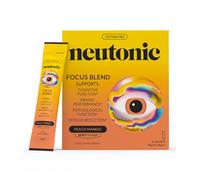 Neutonic Nootropic Focus Blend Powder | Peach Mango 16 Sticks | Caffeine Free, Zero Sugar | Support Energy, Mental Performance, Cognitive Function | Support Focus, Fatigue Reduction, Brain Health