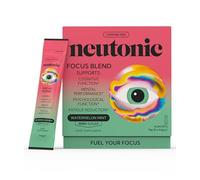 Neutonic Nootropic Focus Blend Powder | Watermelon Mint 16 Sticks | Caffeine Free, Zero Sugar | Support Energy, Mental Performance, Cognitive Function | Support Focus, Fatigue Reduction, Brain Health