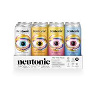 Neutonic Nootropic Productivity Energy Drink | Variety Pack 12 Cans | 120mg Natural Caffeine, Zero Sugar | Support Energy, Mental Performance, Cognitive Function | Support Focus, Brain Health