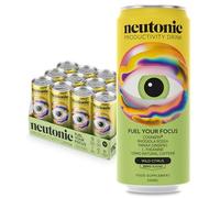 Neutonic Nootropic Productivity Energy Drink | Wild Citrus 12 Cans | 120mg Natural Caffeine, Zero Sugar | Support Energy, Mental Performance, Cognitive Function | Support Focus, Brain Health