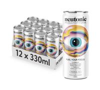 Neutonic | Productivity Energy Drink | Boost Focus and Energy - Sugar Free - Science Backed Formula | 330 ML (12 cans) - Tropical Ice