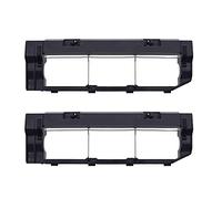 neutop Main Brush Guard Holder Cover Replacement Compatible with Roborock S6 MaxV/Pure, S6, E4, S4 Max, S4, S5 Max, S5, E35 and E2 Robot Vacuum Cleaners, Black, 2-Pack.