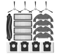 Neutop Replacement Parts Compatible with Dreame D10 Plus Gen 2, Robot Vacuum Accessories with 1 Main Brush 4 Filter 4 Side Brush 4 Mop Pad 4 Dust Bag