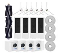 Neutop Replacement Parts Compatible with Ecovacs Deebot T20 Omni/Pro/Max, Robot Vacuum Accessories 1 Roller Brush 4 Filter 6 Side Brush 4 Mop Pad 4 Dust Bag