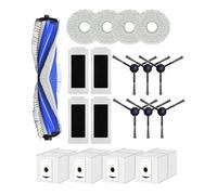 Neutop Replacement Parts Compatible with Ecovacs Deebot T30S, Robot Vacuum Accessories 1 Roller 4 Filter 6 Side Brush 4 Mop Pad 4 Dust Bag.