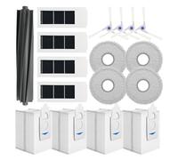 Neutop Replacement Parts Compatible with Ecovacs Deebot X2 Omni/Pro, DEX86, Robot Vacuum Accessories 1 Roller Brush 4 Filter 4 Side Brush 4 Mop Pad 4 Dust Bag
