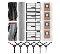 neutop Replacement Parts Compatible with eufy E25 E28 Omni Robot Vacuum Accessories with 1 Main Brush 4 HEPA Filter(OLD VERSION) 6 Side Brush 1 Roller Mop 4 Dust Bag