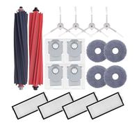 Neutop Replacement Parts Compatible with Roborock Qrevo Master/Qrevo Slim, Robot Vacuum Accessories 1 Roller Brush 4 Filter 4 Side Brush 4 Mop Pad 4 Dust Bag