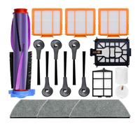 Neutop Replacement Parts Compatible with Shark PowerDetect 2-in-1 RV2800YEEU AV2800ZE RV2820YE RV2820ZE RV2820ZEWH RV2920XE Robot Vacuum Accessories 1 Roller Brush 6 Filter 6 Side Brush 3 Mop Pad