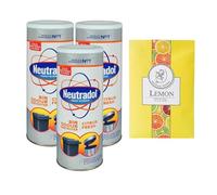 Neutradol Bin Odour Eliminator Bundle - 3 x Citrus Fresh Neutradol Bin Deodoriser 350g + 1 x Lemon Scented Sachets for Wardrobe & Drawers