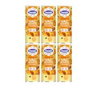 Neutradol Carpet Deodoriser, Vac Scents, Odour Neutraliser Powder for Carpets & Rugs, Fresh Amber Glow, Multipack of 6 x 350g