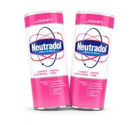 Neutradol Carpet Deodorizer Fresh Pink Powder, Pack of 2, Carpet Freshener & Odour Eliminator, Eliminates Pet, Tobacco & Cooking Odours, Long Lasting Fresh Fragrance, Sprinkle & Vacuum