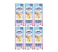 Neutradol Dustbin Odour Destroyer, Bin Freshener Deodorising Powder, Odour Eliminator for Indoor & Outdoor Bins, Peach & Mango Burst, Multipack of 6 x 350g