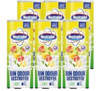 Neutradol Fresh Science Bin Odour Destroyer Citrus Fresh 350g - World's No.1 Deodorizer | Kills Bin Bacteria & Fungi, Neutralises Bad Smells, Safe for Indoor & Outdoor Use (Pack of 6)