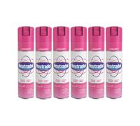 Neutradol Room Spray, Fast Acting Aerosol, Air Freshener for Home & Office, Odour Eliminator, Multipack of 6 x 300ml (Fresh Pink)