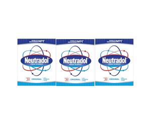 Neutradol Slow Release Gel, Air Freshener and Odour Eliminator, No Plug or Spray Needed, Original, Multipack of 3 x 135g