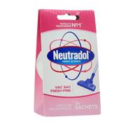 Neutradol Vac Sac Fresh Pink Vacuum Deodorizer 3X Sachets