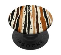 Neutral Animal Stripe Aesthetic - Abstract Indie Print PopSockets Adhesive PopGrip