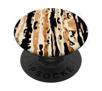 Neutral Animal Stripe Aesthetic - Abstract Indie Print PopSockets Adhesive PopGrip